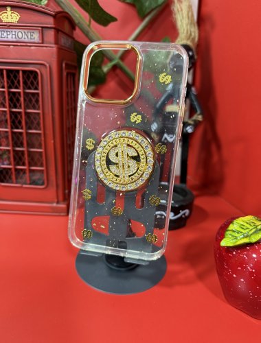 Iphone  $ ( Dolar ) Desenli Kılıf ( Ortadaki Çark Çevirince Dönüyor )