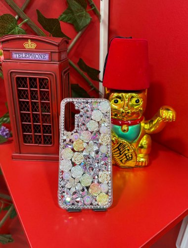 Full Taşlı Çiçek Figürlü